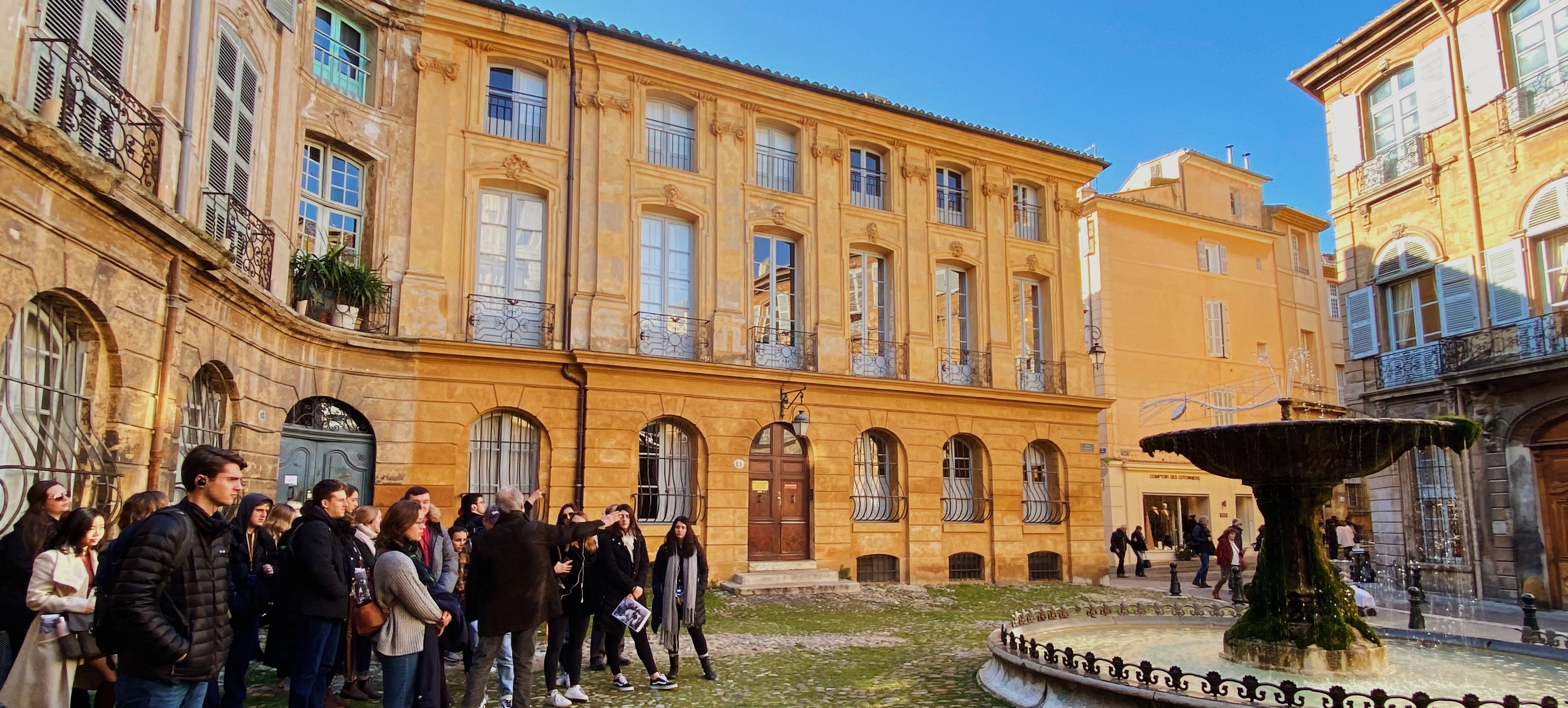 Aix-en-Provence with students studying abroad